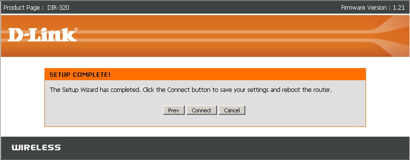 Настройка D-link DIR-320