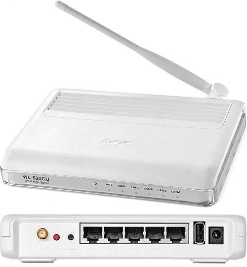 настройка asus wl-520gu