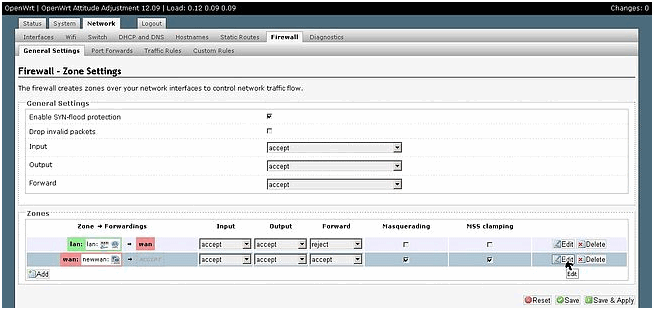 Настраиваем Firewall