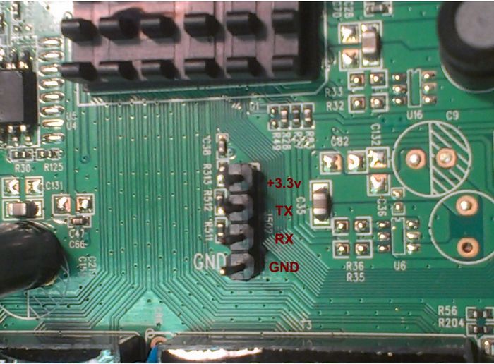 интерфейс UART на DSL-2750U