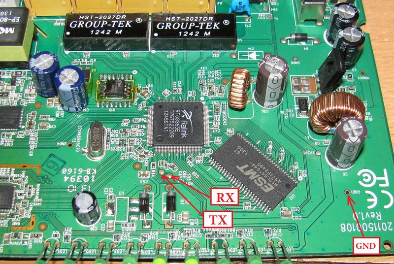 TP-Link TD-W8951 jtag